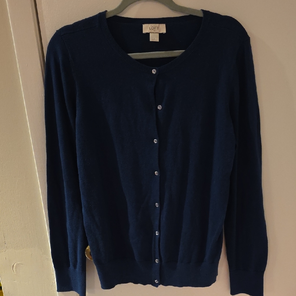 LOFT Navy Blue Women's Cardigan